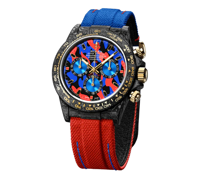 Diw Daytona military red 40mm oyster black