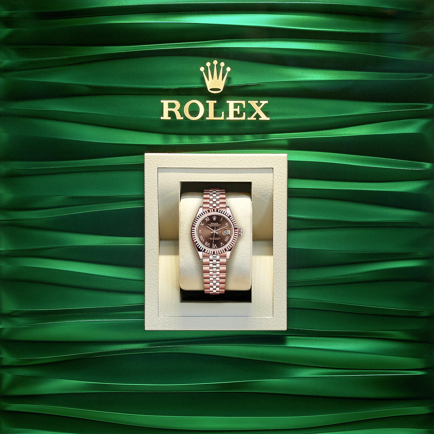 Lady-Datejust 28, 18k Everose Gold, Ref# 279175-0015