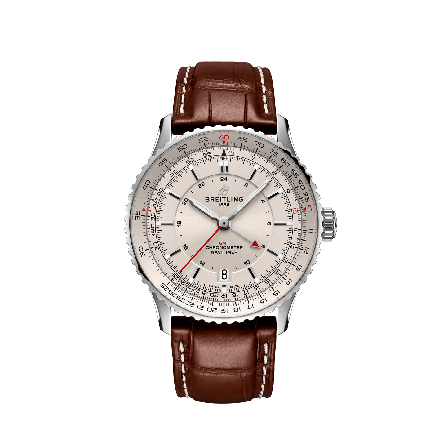 Breitling Navitimer Automatic GMT 41, Stainless Steel, Ref# A32310211G1P1, Unworn 2024