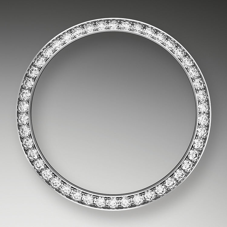 Datejust 31, Oystersteel, 18kt White Gold and diamonds, Ref# 278384RBR-0016