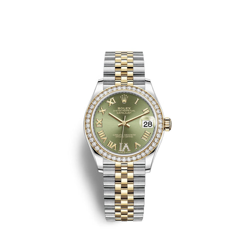 Datejust 31, Oystersteel, 18kt Yellow Gold and diamonds, Ref# 278383RBR-0016