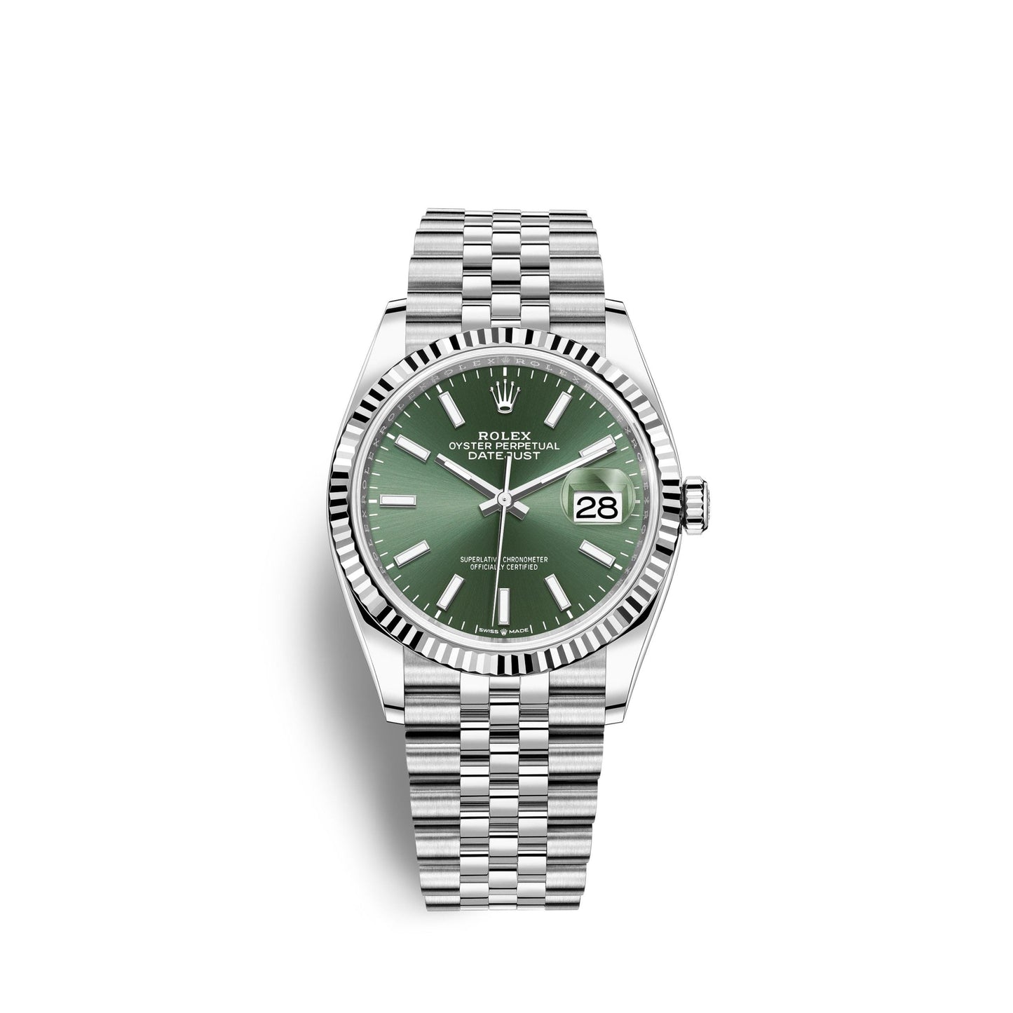 Datejust 36mm, Oystersteel and 18k White Gold, Ref# 126234-0051