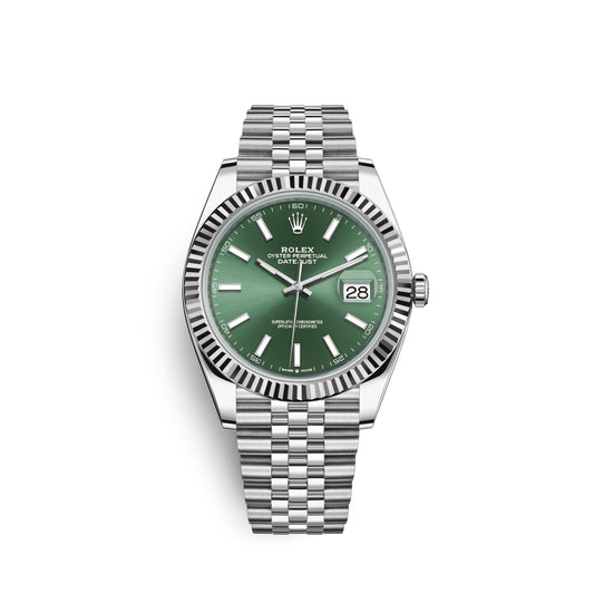 Datejust 41mm, Oystersteel and 18k White Gold, Ref# 126334-0028