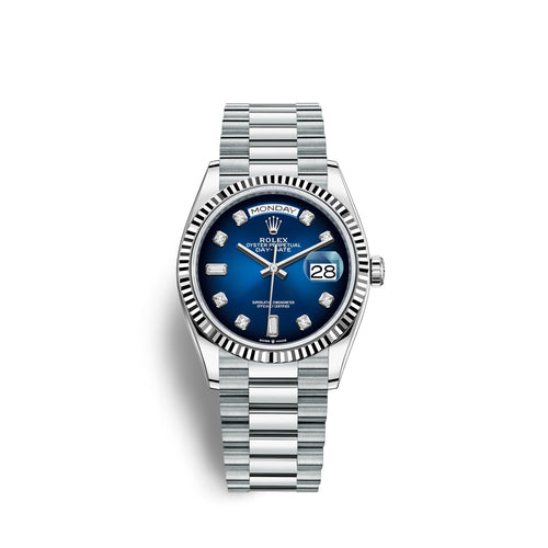Day-Date, 36mm, Platinum, Ref# 128236-0005