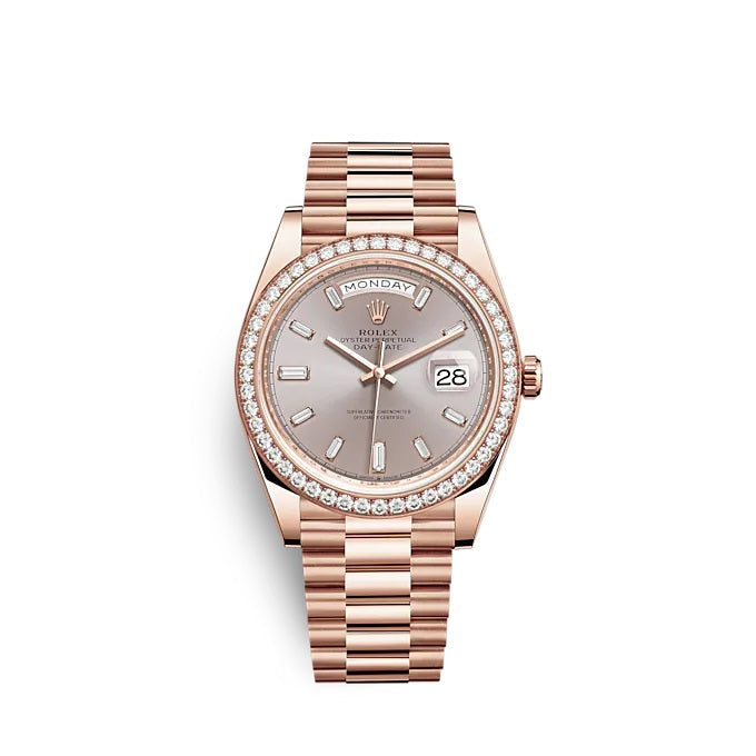 Day-Date 40 Everose gold Ref# 228345RBR-0007