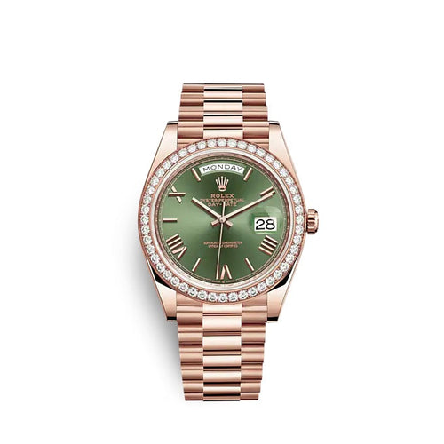 Day-Date 40 Everose gold Ref# 228345RBR-0011