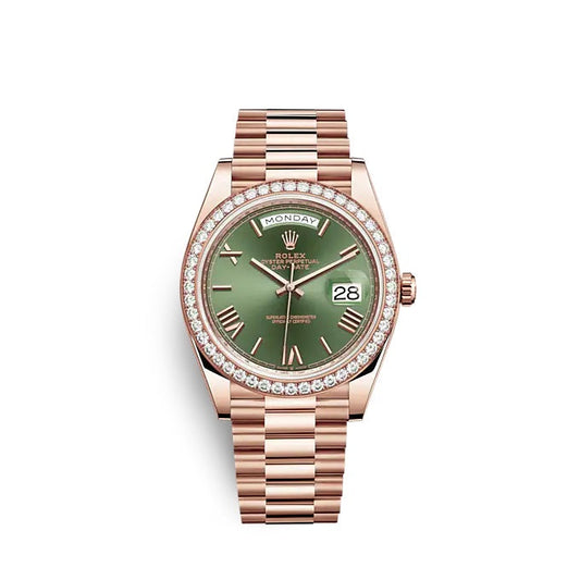 Day-Date 40 Everose gold Ref# 228345RBR-0011