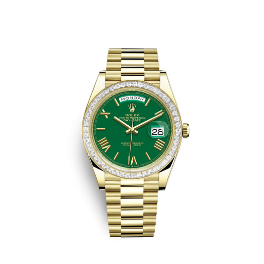 Day-Date, 40mm, 18k Yellow Gold and Diamonds, Ref# 228398tbr-0039