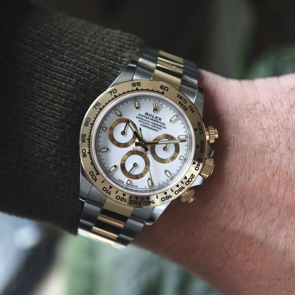 Daytona Steel & Gold White Dial 116503