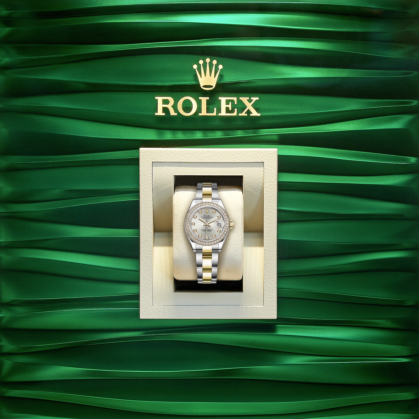 Lady-Datejust 28, Oystersteel and 18k Yellow Gold, Ref# 279383RBR-0008