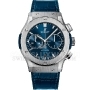 Копии часов Hublot Classic Fusion Chronograph Titanium Blue 45 мм 521.NX.7170.LR