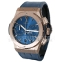 Копии часов Hublot Classic Fusion Chronograph King Gold Blue 45 мм 521.OX.7180.LR