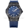 Копии часов Hublot Classic Fusion Ceramic Blue 45 мм 511.CM.7170.LR