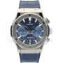 Копии часов Hublot Classic Fusion Chronograph Titanium Blue 45 мм 521.NX.7170.LR