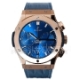 Копии часов Hublot Classic Fusion Chronograph King Gold Blue 45 мм 521.OX.7180.LR