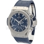 Копии часов Hublot Classic Fusion Chronograph Titanium Blue 45 мм 521.NX.7170.LR